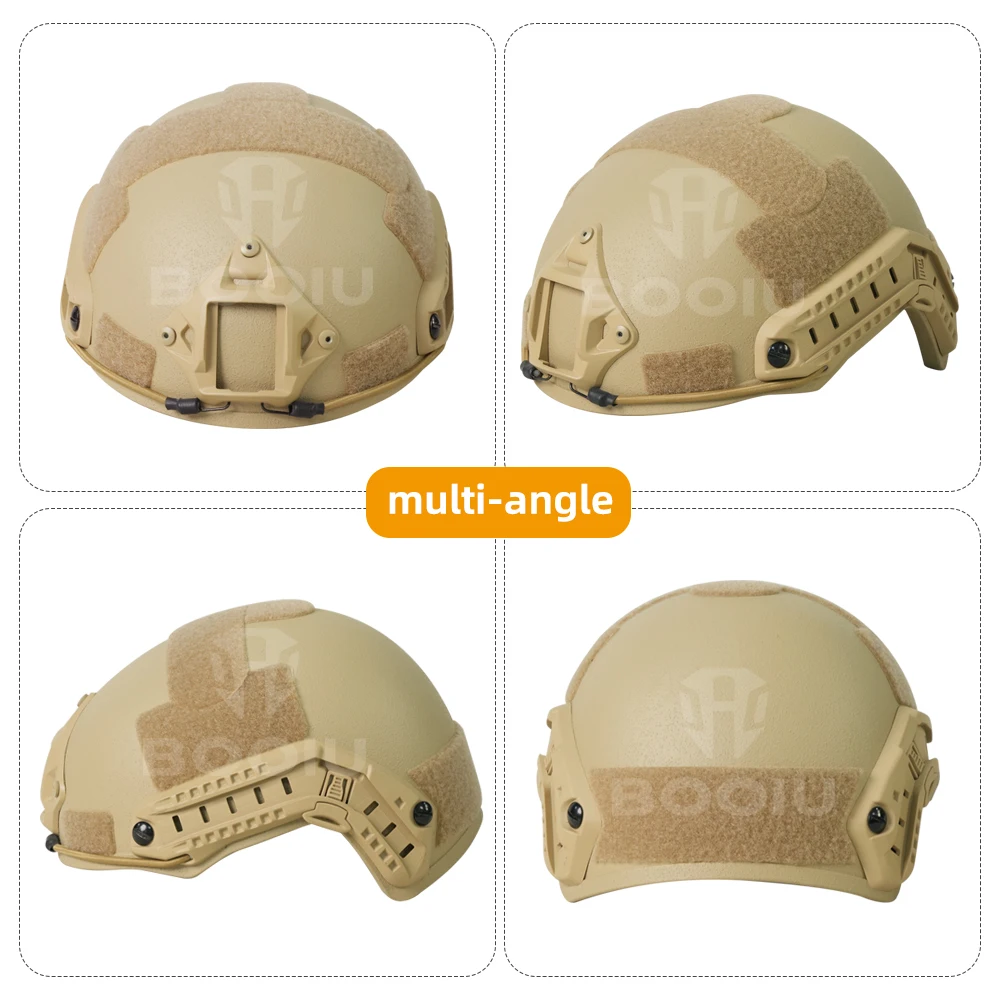 Casco táctico BOOIU, casco protector rápido con suspensión Wendy, casco ligero impermeable - imagen 5