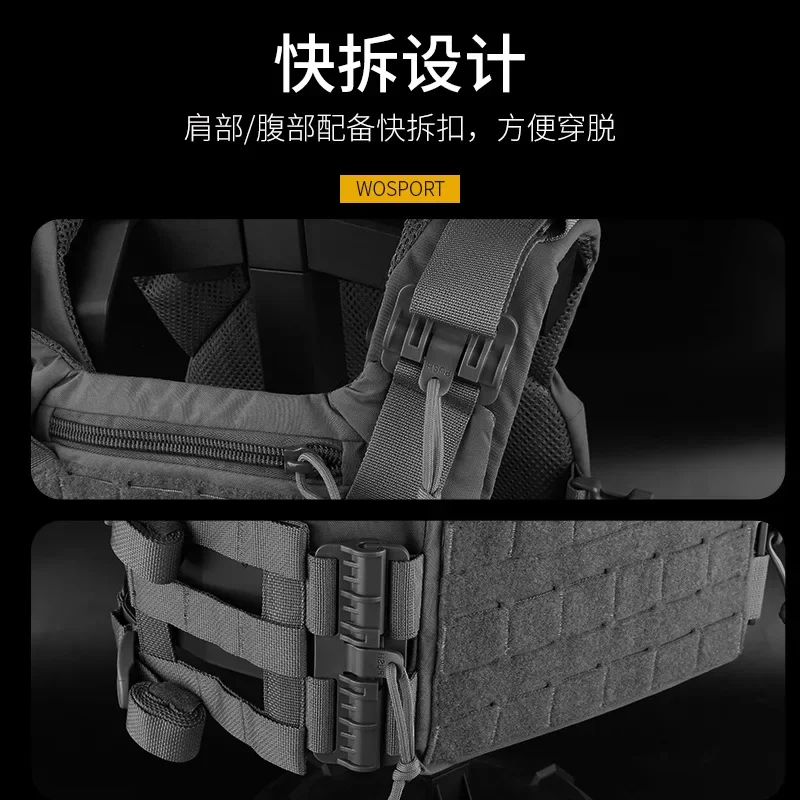 Chaleco táctico 3,0 de liberación rápida, tela MC, chaleco protector para juegos de Paintball de combate CS al aire libre - imagen 5