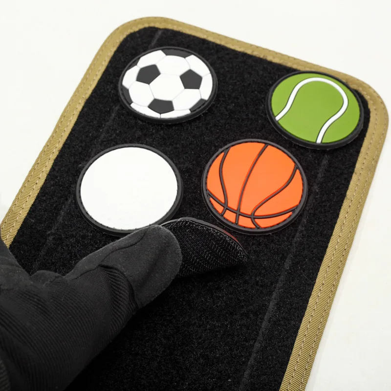 Tacopsgear-bolas deportivas personalizadas, bolsa de colección de juegos de pelota, accesorio, moral mágica, insignia de goma suave de PVC, parche para traje de mochila - imagen 5