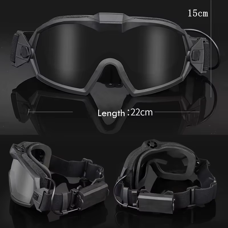Gafas tácticas antivaho con ventilador integrado para airsoft