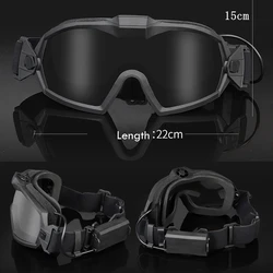 Gafas tácticas antivaho con ventilador integrado para airsoft