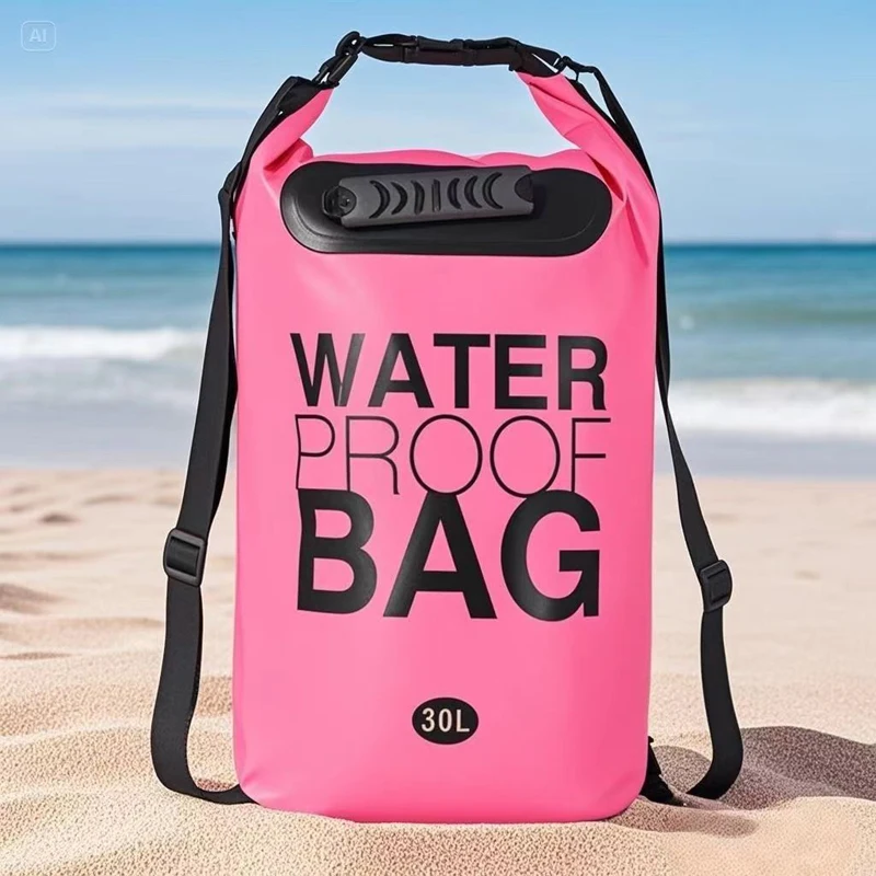 Bolsa impermeable para deportes acuáticos al aire libre, natación, playa, buceo, senderismo, mochila de agua plegable, bolsas secas enrollables, bolsas de pesca para kayak