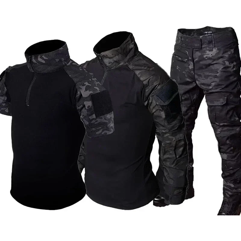 Uniforme táctico, trajes Airsoft, traje de entrenamiento, ropa de caza de camuflaje, camisas de combate, pantalones cargo, conjuntos de Paintball, pantalones de senderismo para hombres - imagen 2