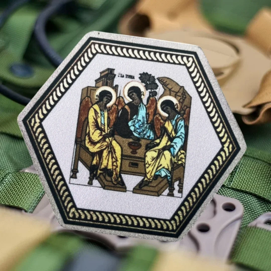 Parche del ejército "The Holy Trinity", insignia de moral táctica, parches de gancho y bucle impresos para ropa, equipo militar, pegatina para casco - imagen 5