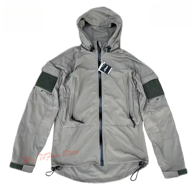Chaqueta táctica PCU L5 gris Softshell, uniforme de combate de concha suave, impermeable, a prueba de viento, traje de asalto táctico, Abrigo con capucha