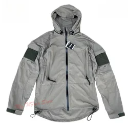 Chaqueta táctica PCU L5 Softshell gris impermeable con capucha