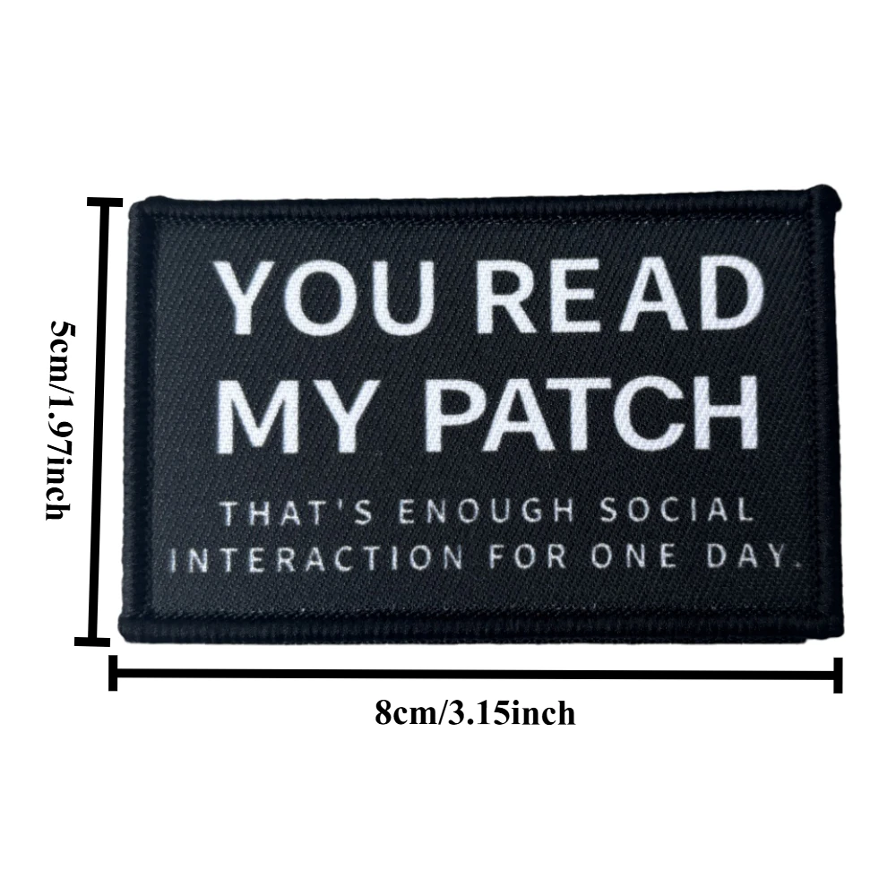 Ti lee mi parche táctico impreso Meme divertido gancho y bucle Airsoft brazalete insignia de moral militar pegatinas decorativas para mochila - imagen 2