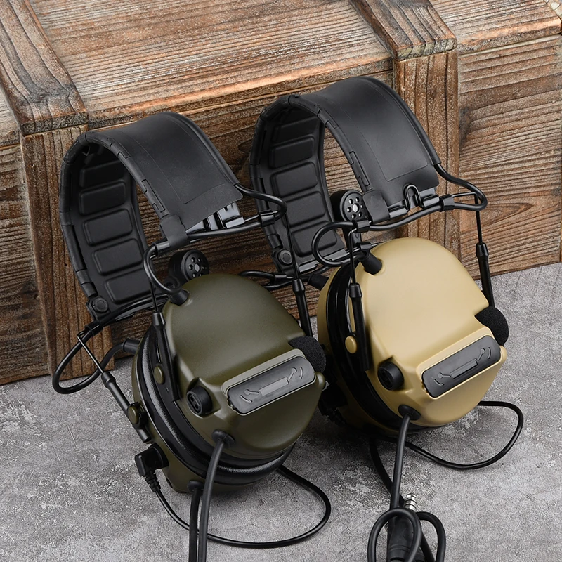 WADSN-auriculares Civil Comta III, auriculares de doble línea con enchufe mejorado, comunicación en equipo, caza, tiro, reducción de ruido - imagen 2