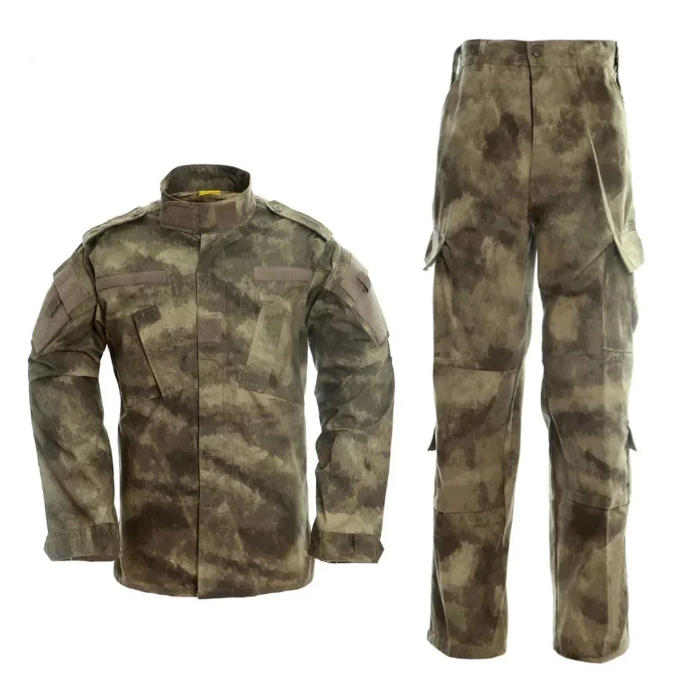 Uniforme de camuflaje de combate BDU, chaqueta y pantalones de entrenamiento táctico Airsoft, traje para hombre, ropa de caza de Paintball, juego Cs - imagen 5