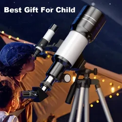 Telescopio astronómico 70mm para observación lunar y estelar