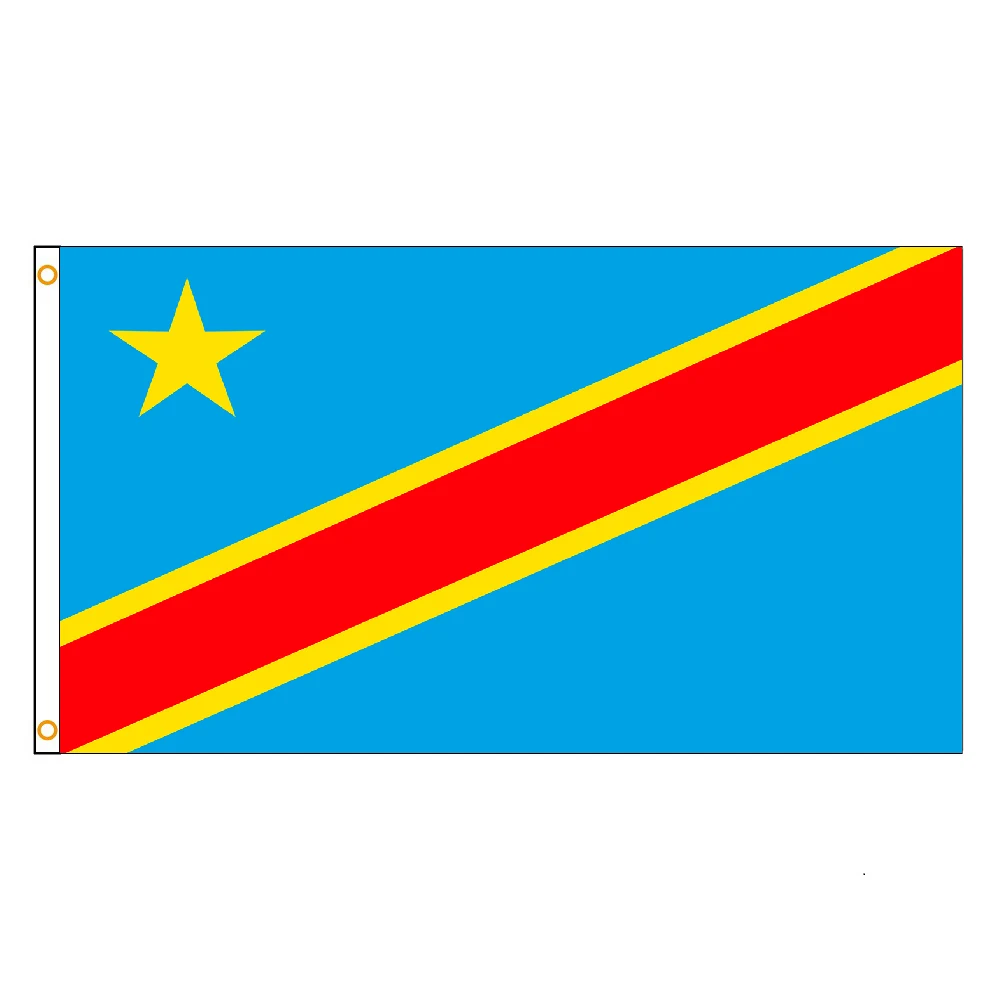 FLAGLINK 90X150CM Bandera del Congo de la República Democrática para Decoración - imagen 2