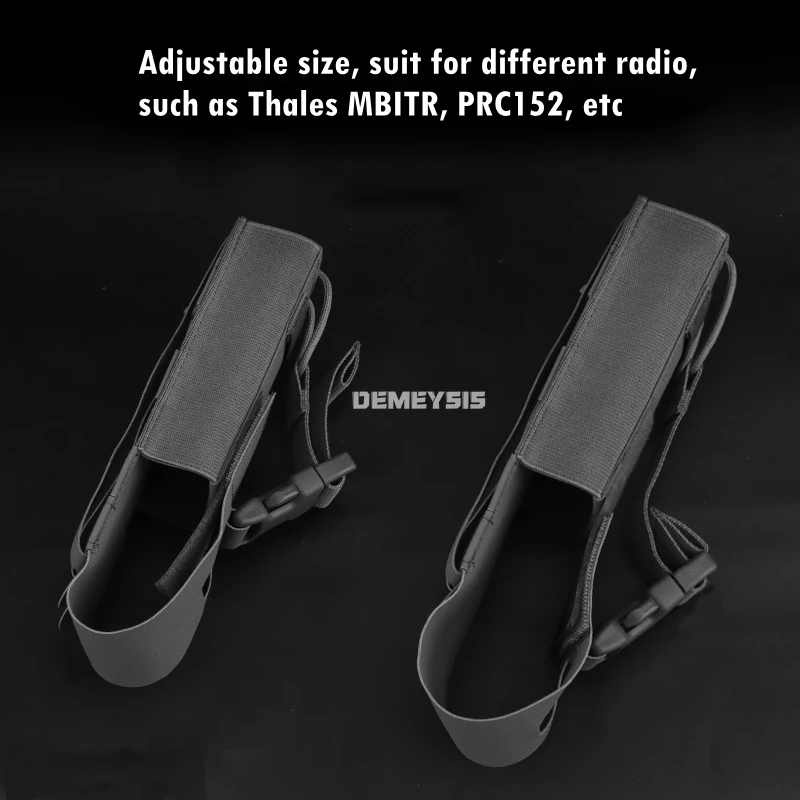 Bolsa para Walkie Talkie de Radio de caza para PRC152 148, bolsas tácticas universales Molle, bolsa para interfono, bolsillo para Walkie Talkie - imagen 5