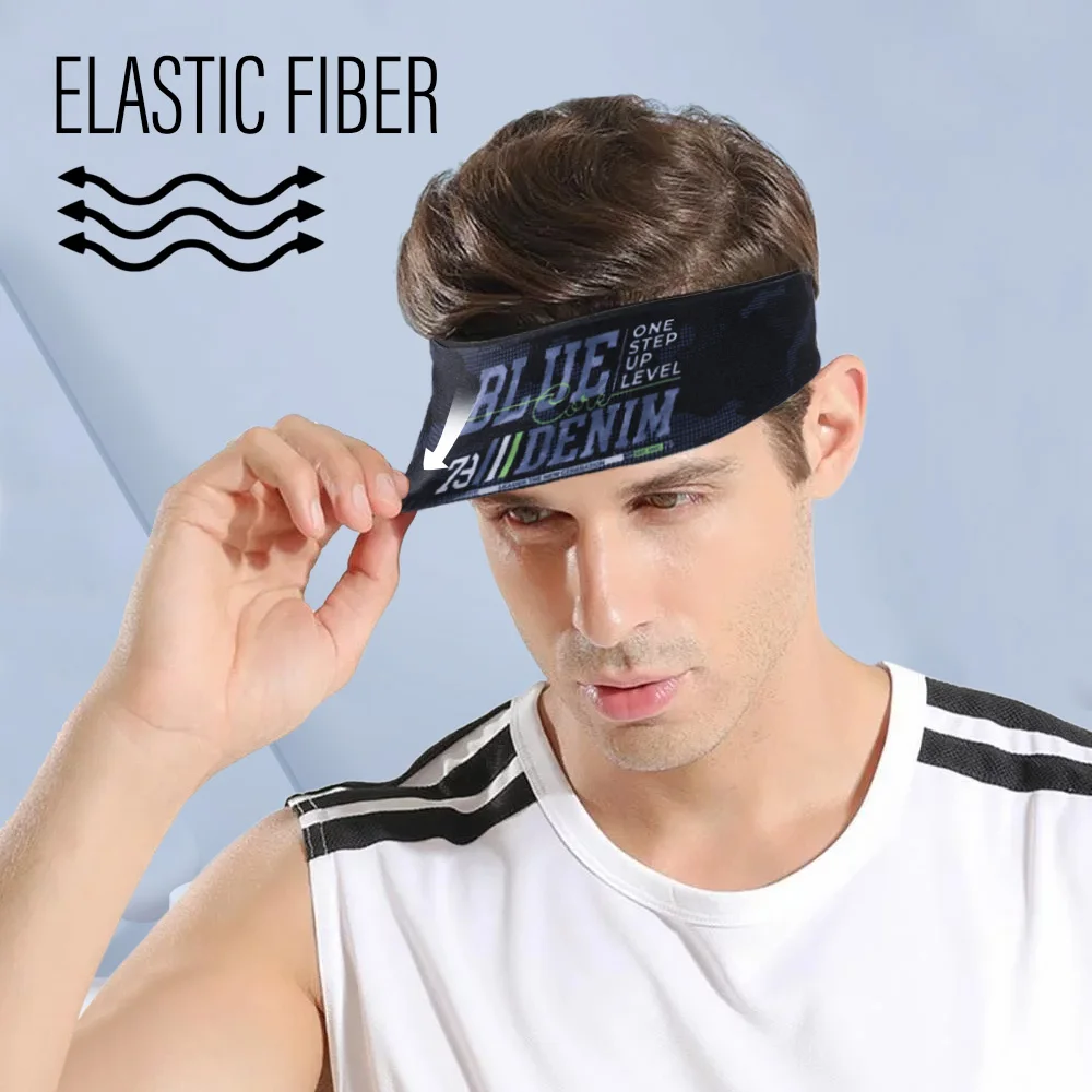 Diademas deportivas antideslizantes para hombre y mujer, banda para el sudor para entrenamiento, Fitness, correr, ciclismo, fútbol, Yoga, diadema elástica - imagen 3