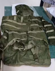 Traje Ghillie táctico nailon – Camuflaje airsoft con vejiga hydration