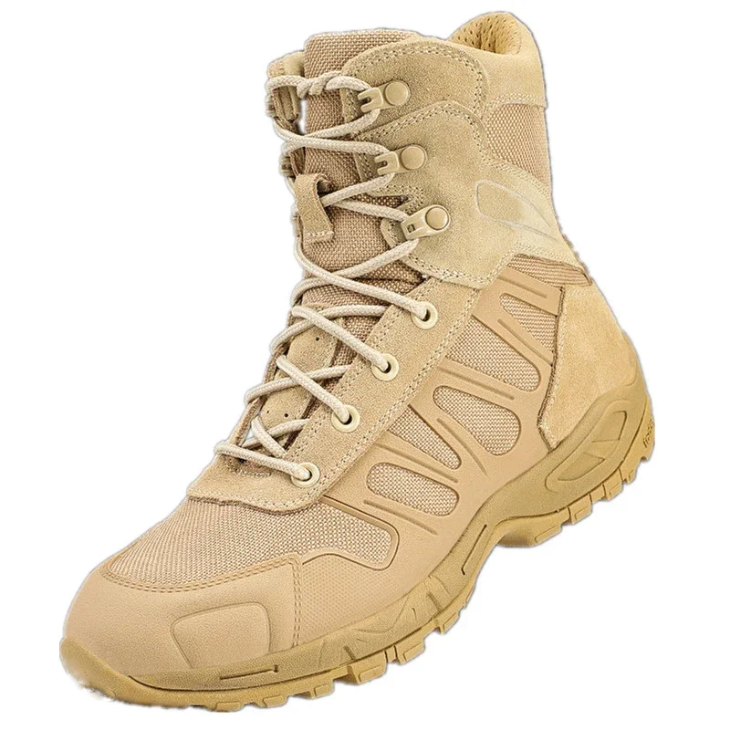 Botas militares tácticas para hombre, botas militares de combate en el desierto impermeables, zapatos de trabajo, zapatos tobilleros transpirables de otoño para hombre - imagen 5