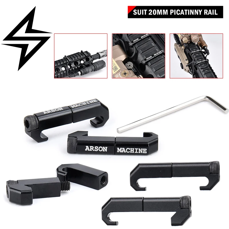 Interruptor de Presión Táctico de Metal CNC con Ranura para Cable para Linterna/Láser M300 M600, Kit de Interruptor Remoto Fijo, Accesorio para Rifle Picatinny