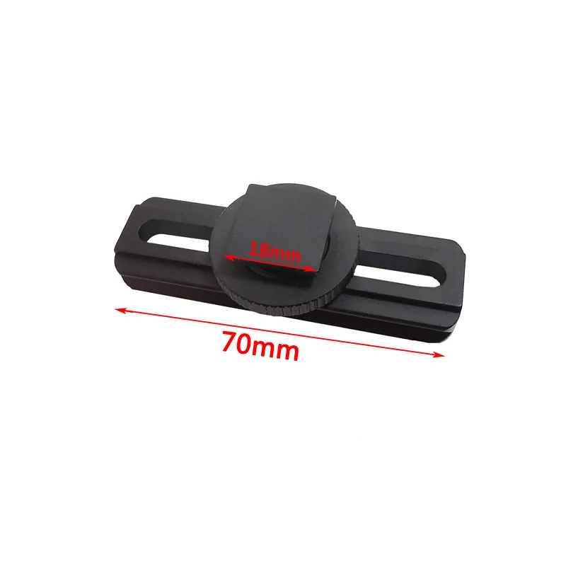 Montaje en riel táctico compatible con mira de punto rojo, adaptador de Base de zapata para caza, cámara DSLR Canon/Nikon, fotografía, envío directo - imagen 3