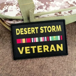 Parche táctico Desert Storm velcro para MOLLE
