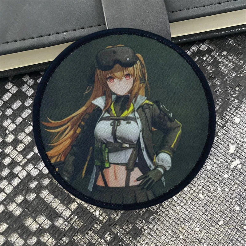 Brazalete de la serie Front Line para niña, brazalete personalizado con gancho y bucle, parche táctico militar, pegatinas para mochila de chica hermosa - imagen 4