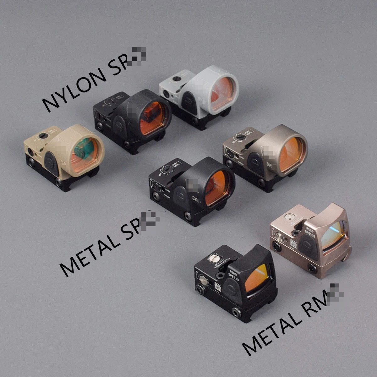 LAMBUL RM Red Dot Sight versión de Metal SR MR reflejo táctico Micro pistola óptica táctica mira telescópica 20mmRail RMT Rifle Sight - imagen 3