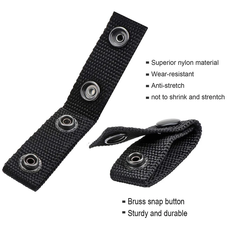 Cinturón de servicio Keeper con broches dobles, cinturón ancho de 2 ", cinturón táctico de seguridad, accesorios de equipo militar SWAT, 4 piezas - imagen 4