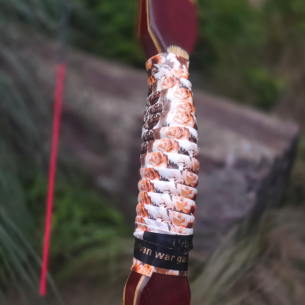 Arco recurvo compuesto elástico antideslizante, ballesta, tiro con arco, mango elevador, cinta de agarre, cinturón amortiguador, banda para el sudor, 3 uds. - imagen 3