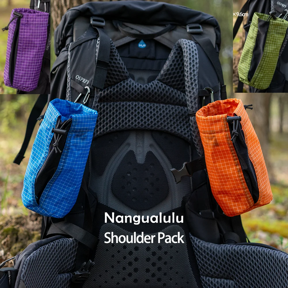 Bolsa con correa de hombro multifuncional ajustable elástica, bolsa colgante, bolsa para botella de agua externa para acampar, senderismo, mochila de trekking - imagen 2