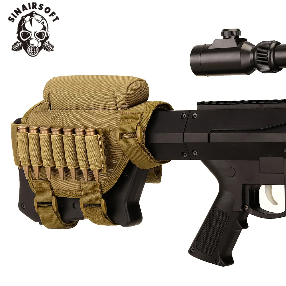 SINAIRSOFT-bolsa táctica ajustable para Rifle, soporte para paloma, reposa mejillas, soporte para balas, para Winmag 308 o 300 - imagen 3