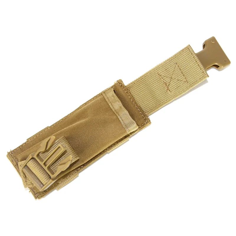 Molle soporte de linterna táctica para exteriores, bolsa de revista de pistola única, cuchillo de caza, funda de linterna, bolsa multiherramienta - imagen 2