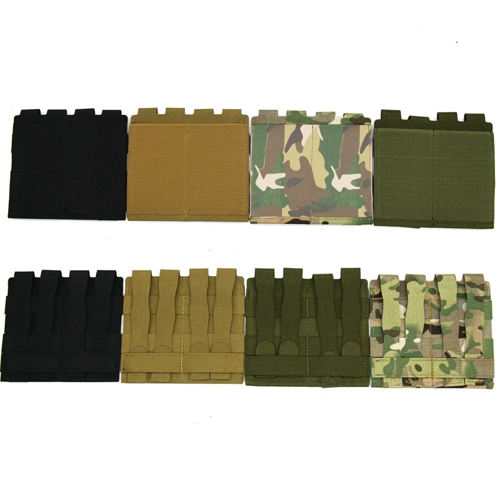 Bolsa táctica doble Mag de 5,56mm, funda elástica ligera para pistola Mag, chaleco Molle, accesorios para disparar Paintball CS