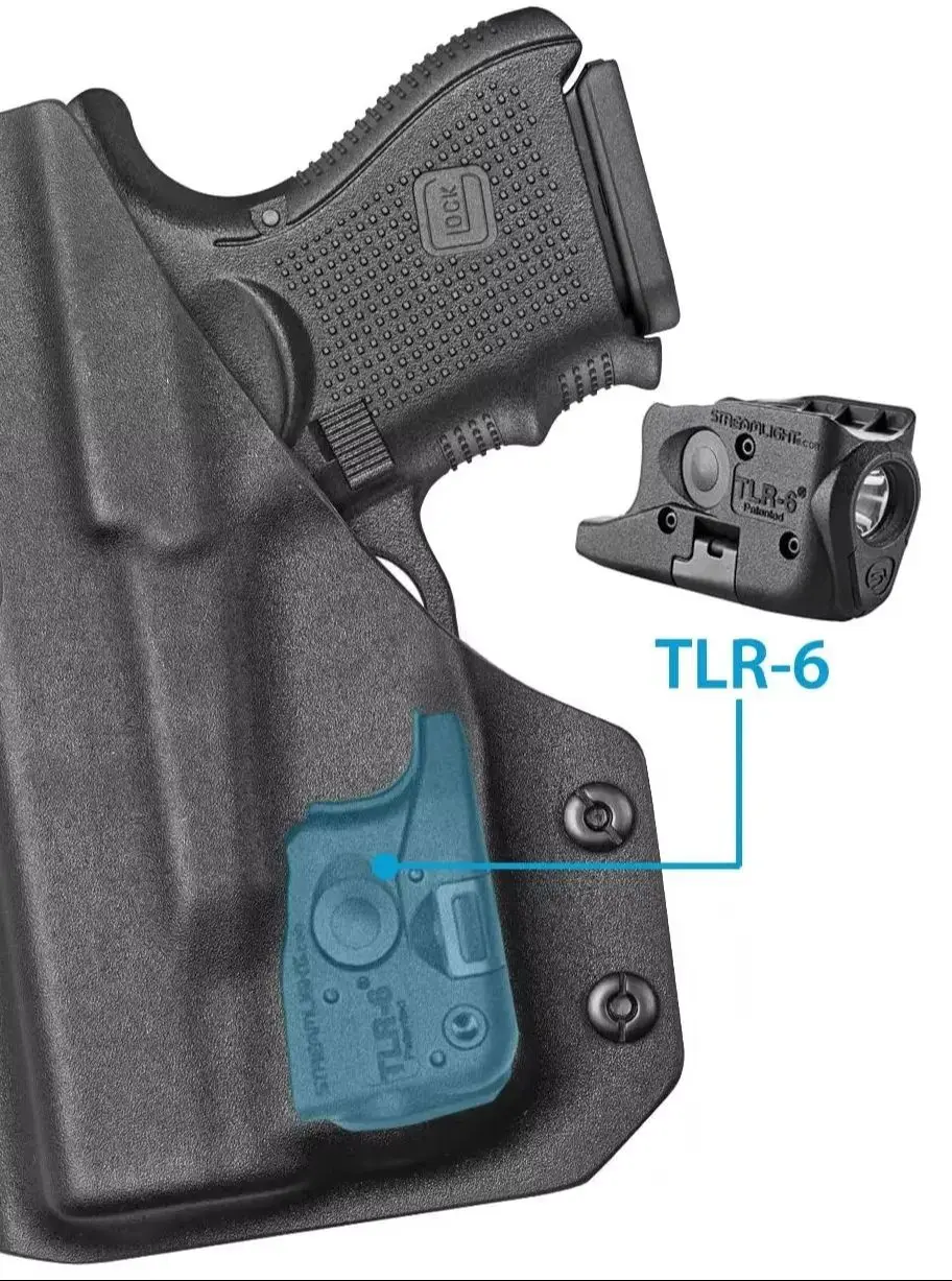 Para Glock 26 27 28 33 con TLR-6, solo funda, cinturilla interior con corte óptico, funda oculta G26 G27 G28 G33 derecha izquierda - imagen 3