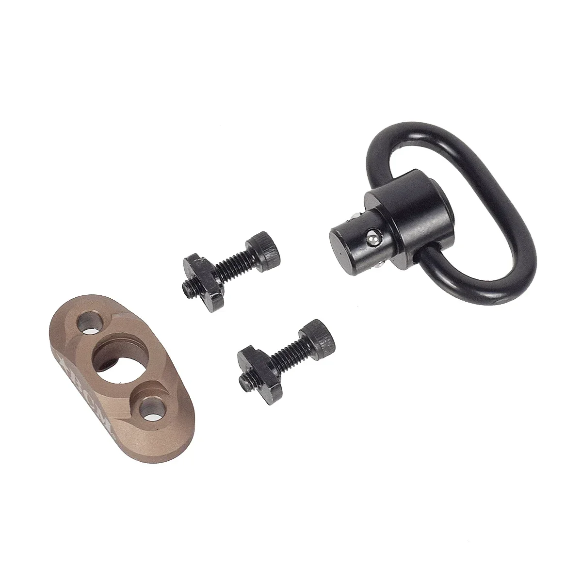 Adaptador de montaje de perno táctico de Metal BCM QD, compatible con M-LOK Keymod, Base de montaje, hebilla de correa giratoria, accesorios de botón de liberación rápida - imagen 3