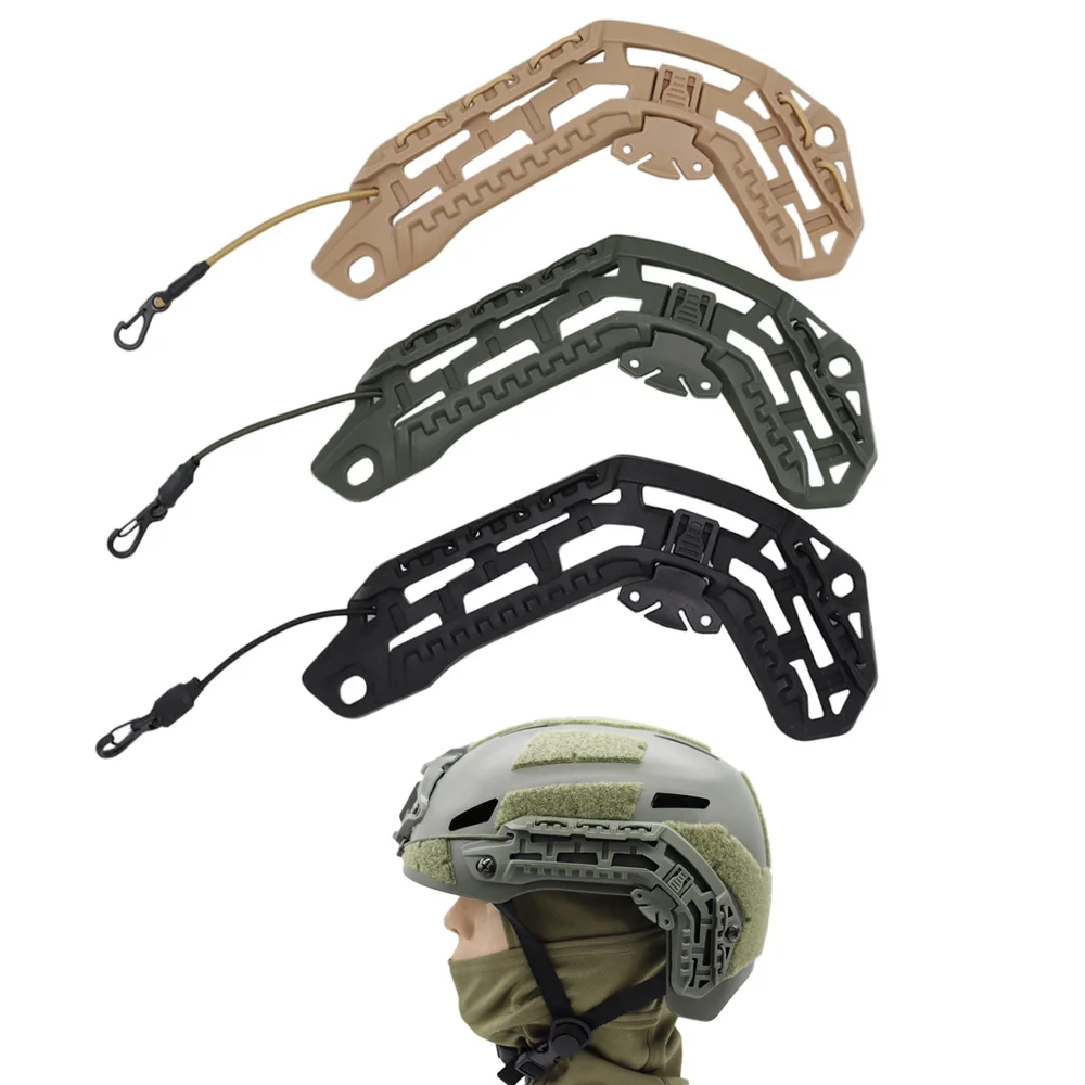 Accesorio para casco táctico de alta calidad, casco Caiman, riel guía lateral, casco de revisión, riel de montaje específico