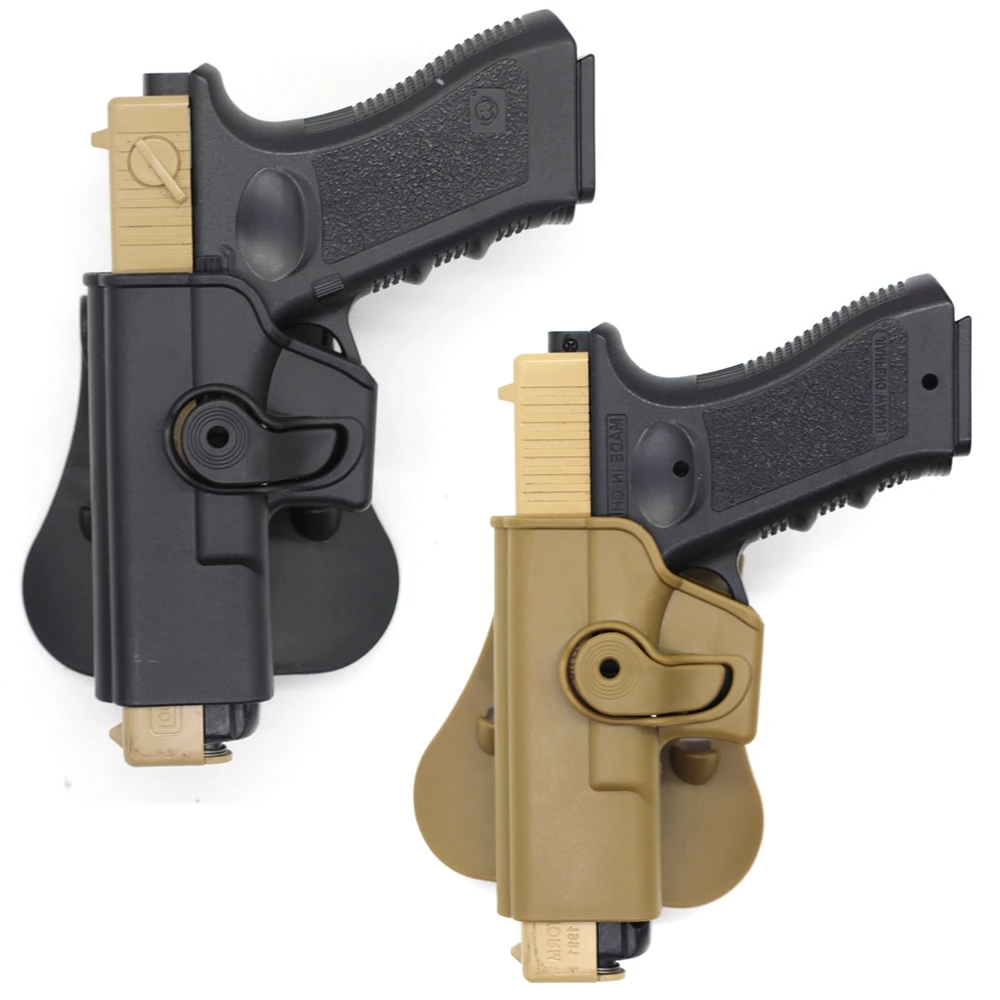 Juego de funda para pistola Glock17 19 táctica derecha, soporte para pistola para Gen 1-4 G17, funda de cintura con bolsa Mag de 9mm, accesorios de caza - imagen 3