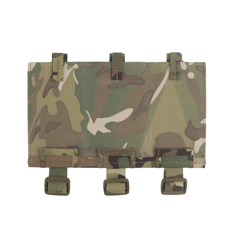 Bolsa táctica de Triple Magaine 5,56 7,62, Panel de funda de revista Molle Triple Flexible multiusos para mochila de chaleco de combate - imagen 4