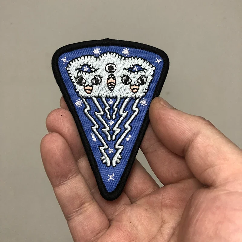 DIY parche bordado de dibujos animados para niños, pegatinas para ropa, letras de payaso para niñas, accesorios de ropa, insignias a rayas, parches para planchar - imagen 5