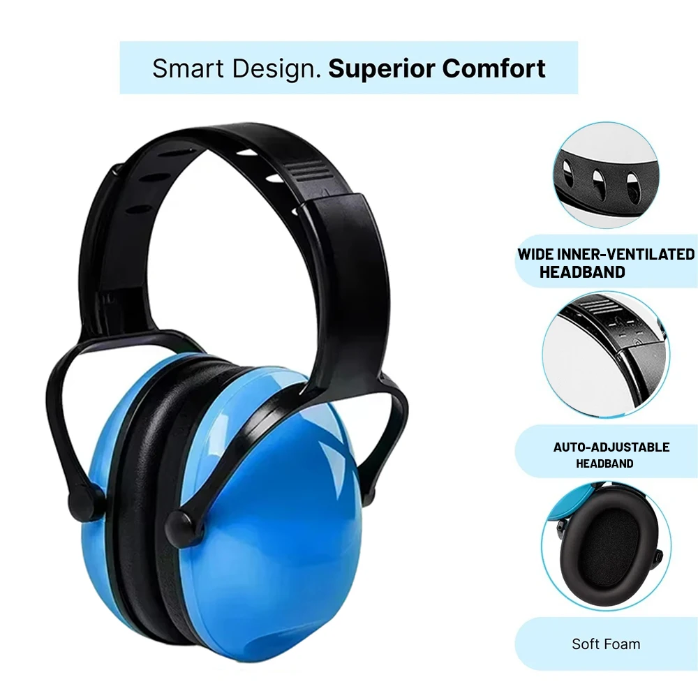 YHKEMA K50 3-15 años de edad protección auditiva para bebés orejeras de seguridad Protector auditivo con reducción de ruido para niños auriculares - imagen 4
