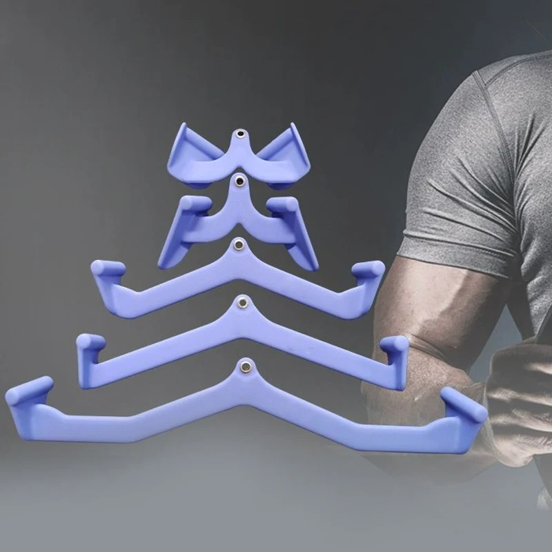 Barra de tracción Lat para Fitness, barra en T para gimnasio en casa, barra en V, bíceps, entrenamiento de tríceps, mango de máquina de remo, entrenador muscular, mango de Fitness para mujer - imagen 2