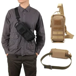 Bolsa táctica MOLLE EDC para pistola y portacargadores de pecho