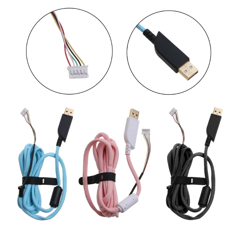 Cable ratón USB 2 metros, Cable ratón para ZOWIE EC1-A EC1-B FK1, pieza repuesto para ratón juegos, accesorio