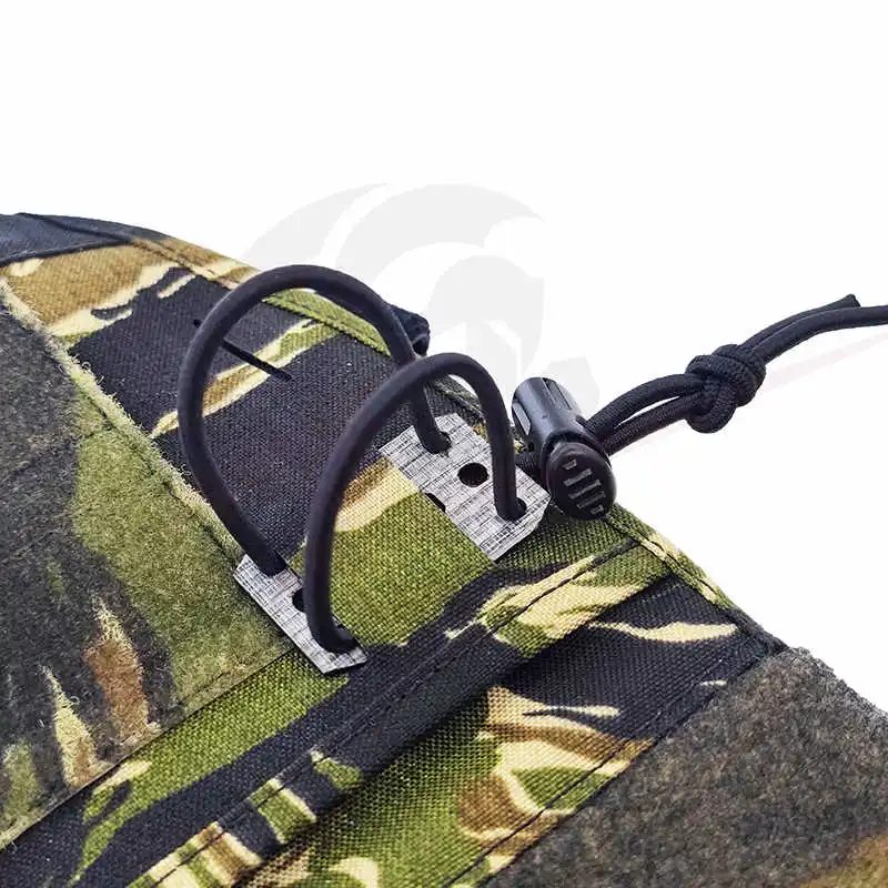 Soporte PTT de radio táctica: placa Tegris con clips de bizcocho (paquete de 2), adaptador MOLLE - imagen 5