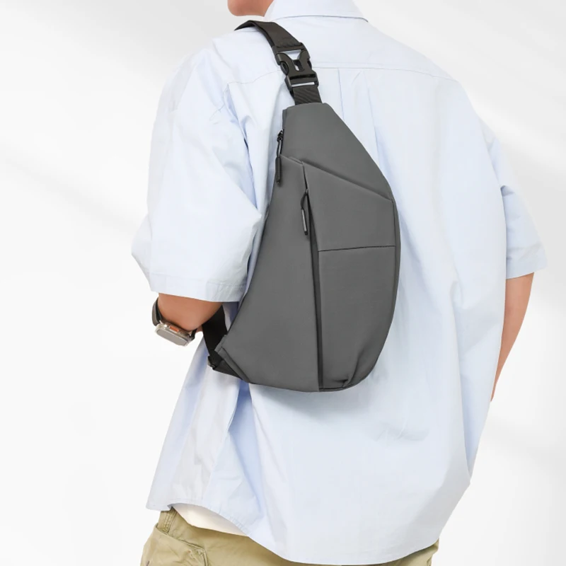 Bolso de pecho para hombre al aire libre, bolso cruzado grande para deportes, escalada, senderismo, viaje, entrenamiento físico, correr, senderismo, ciclismo, bolso de hombro - imagen 4