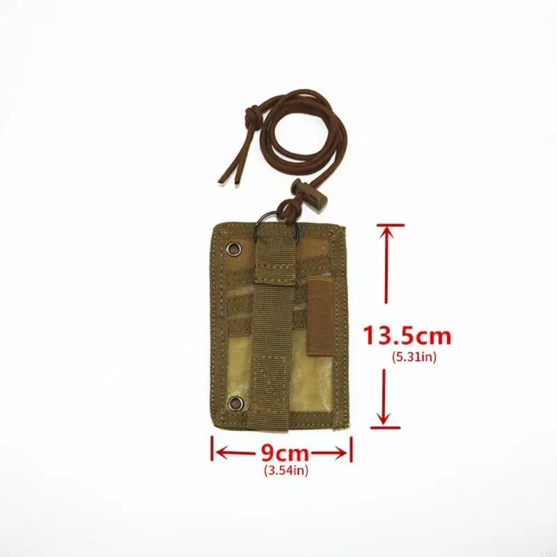 Porta credenciales tácticas con carrete de liberación rápida y nailon - imagen 3
