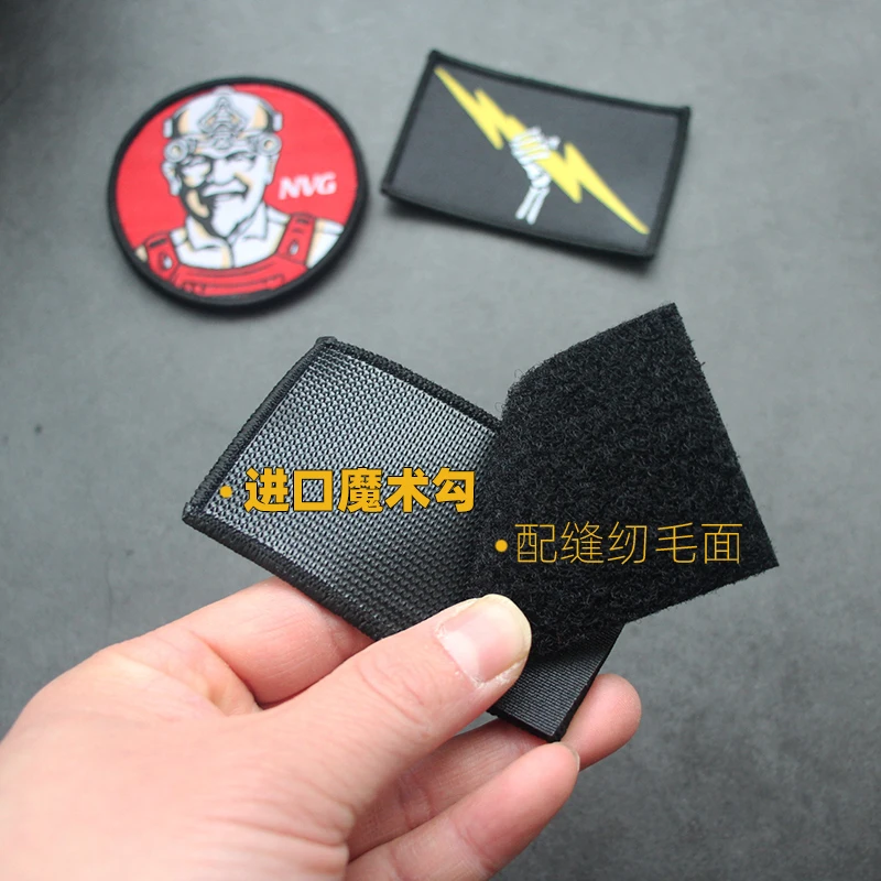 Accesorios para bolsa al aire libre, dispositivo de visión nocturna NVG, insignia de hamburguesa para hombre mayor, brazalete de moral de calavera de granjero, parche para mochila DIY - imagen 2