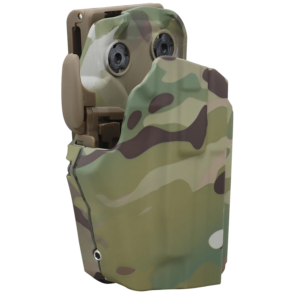 Funda táctica con cinturón, funda de liberación rápida para Glock S & W H & K M & P, fundas universales para caza Airsoft - imagen 2