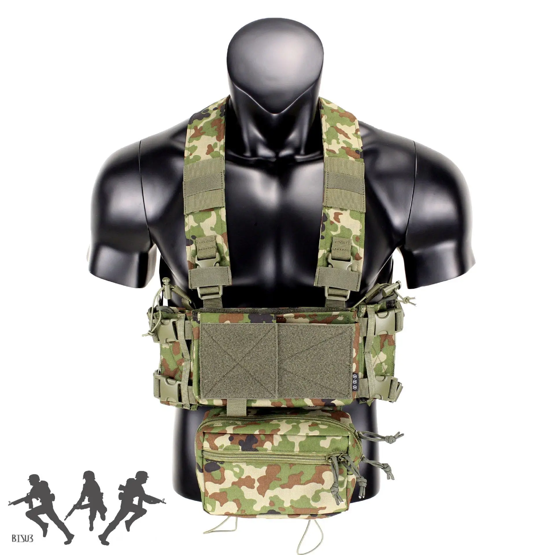 Chaleco militar de nailon para caza, equipo de Paintball, ATFG, JGSDF, Camuflaje, estilo MK - imagen 2