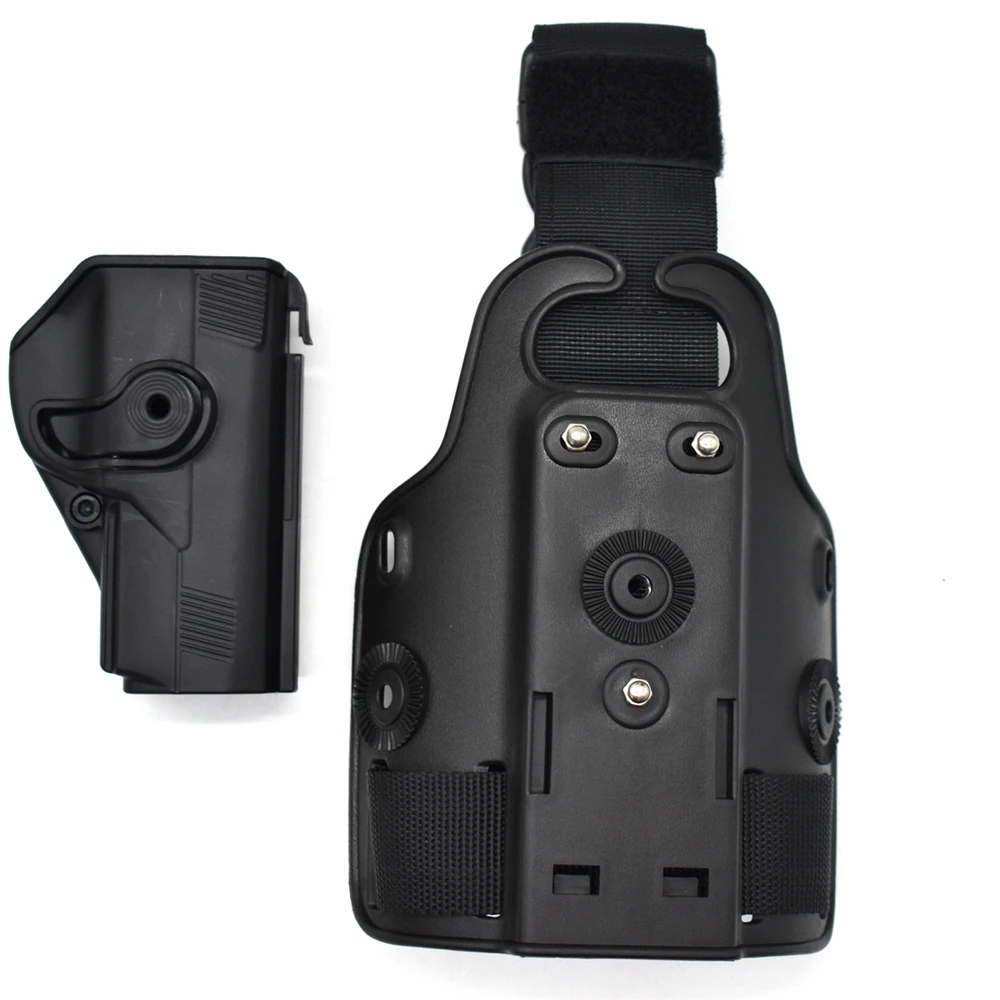 Funda para pistola táctica, retención de 360 grados para pistola Beretta PX4, doble bolsa para revista, mano derecha, pierna, cintura caída, funda para pistola - imagen 3