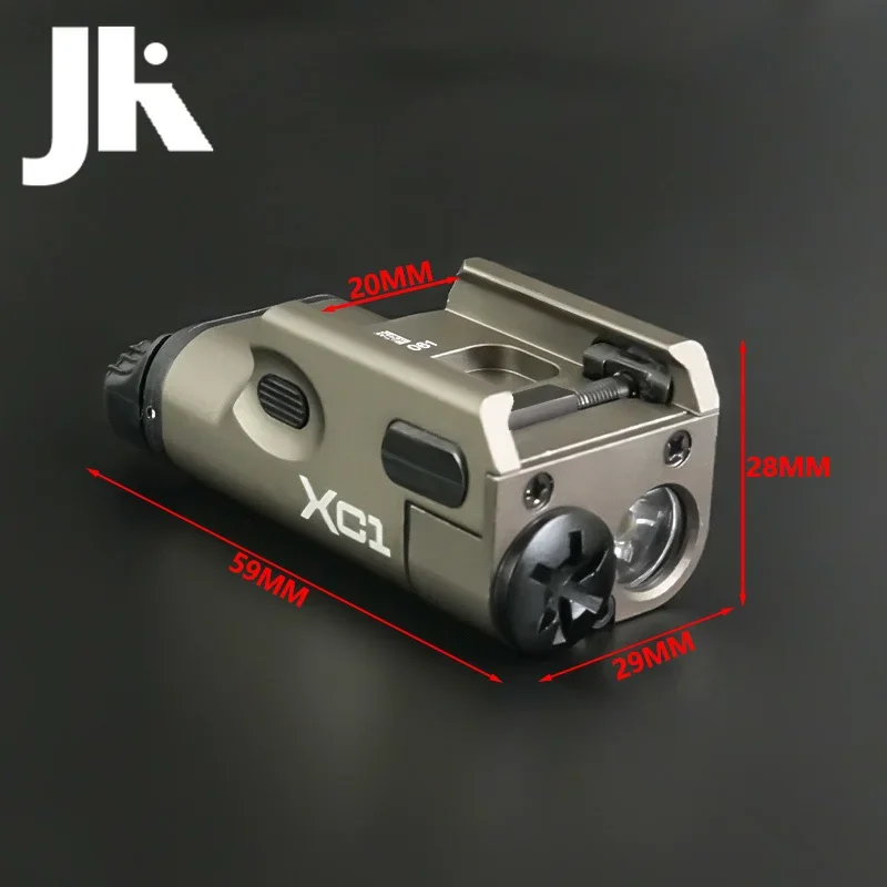 Luz de explorador táctica SF XC1, linterna LED de Metal constante/metánea G17 G18 G19 XC-1, luz para arma de caza Airsoft, compatible con riel de 20mm - imagen 5