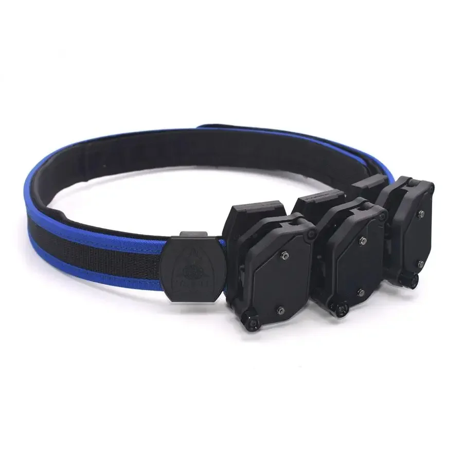 Cinturón de disparo de alta velocidad IPSC USPSA azul con cargador de pistola de velocidad multiángulo 3x - imagen 4