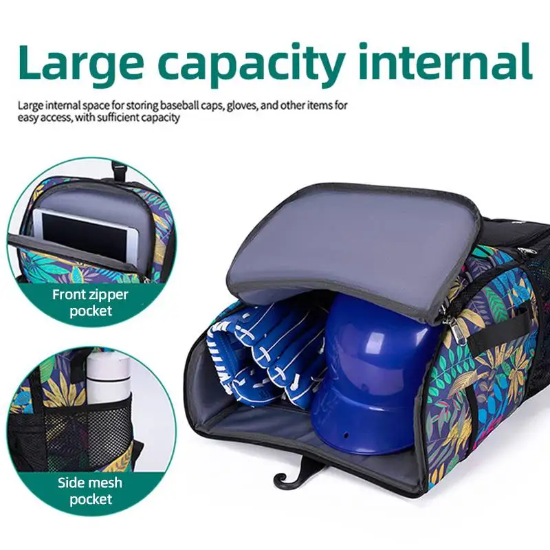 Bolsa para equipo de béisbol, mochila de balonmano con paquete de zapatos, bolsas para acampar al aire libre, senderismo, mochila grande para equipo deportivo de Softbol - imagen 5